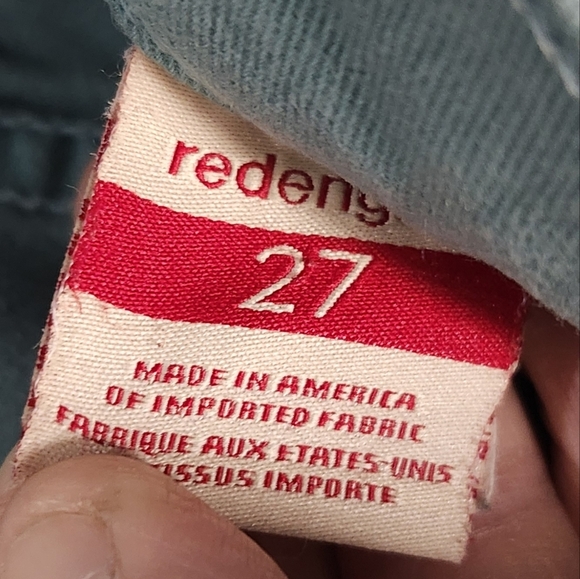 Red Engine Teal Cayenne Denim Jeans Sz 27 - Picture 5 of 6